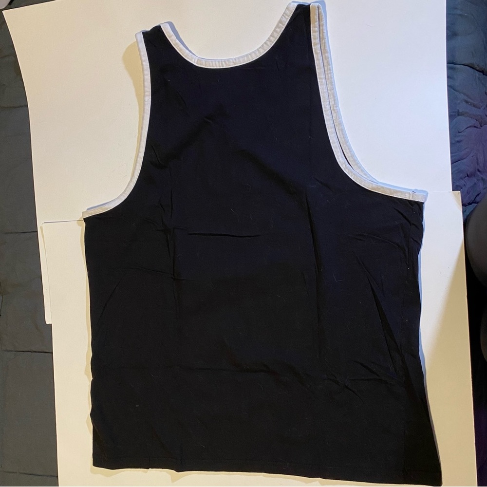 Liquid Blue Tank top, no tags, SZ XL, GUC, glows in the dark! Eat Me, mushroom - Picture 4 of 7